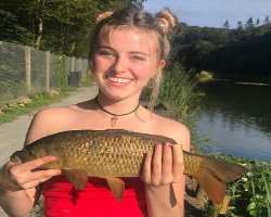 The star enjoys fishing in her free time.